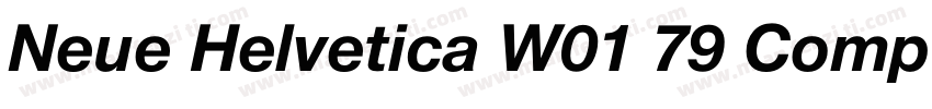 Neue Helvetica W01 79 Comp Bold字体转换